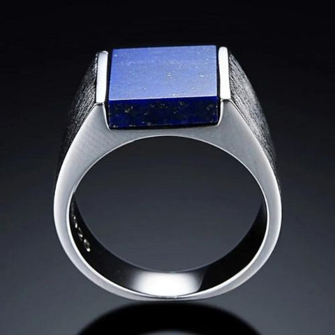 Anel de Prata Lápis Lazuli - Divino Royal