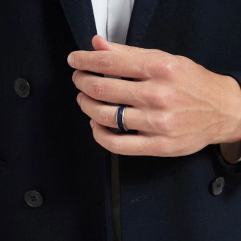 Anel Masculino Tungstênio Estelar - Divino Royal