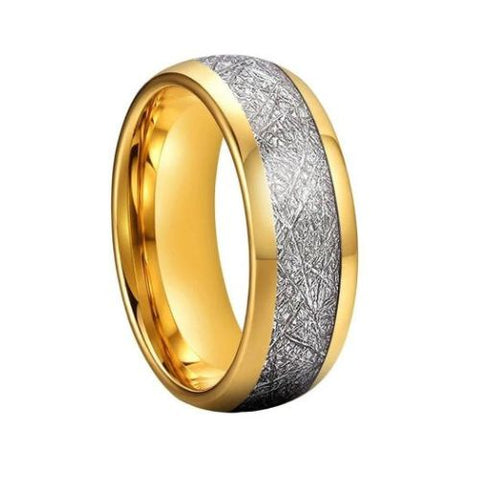 Anel Masculino Tungstênio Meteorito - Divino Royal