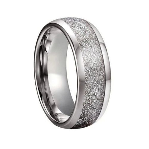 Anel Masculino Tungstênio Meteorito - Divino Royal