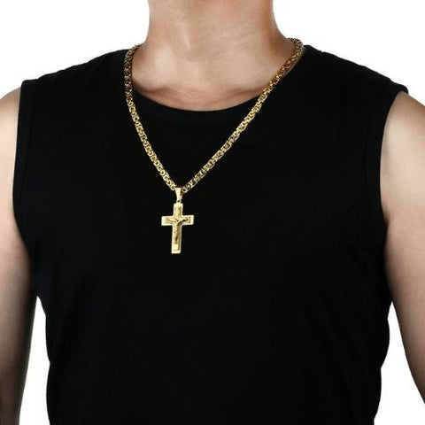 Colar Masculino com Pingente Crucifixo - Divino Royal