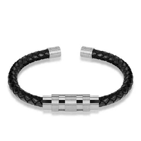 Pulseira de Couro Trançado Fusion - Divino Royal