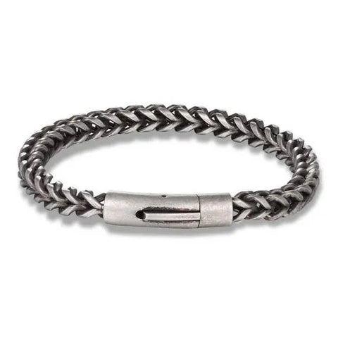 Pulseira Masculina Trama Inox - Divino Royal