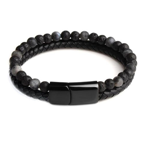 Pulseira de Couro Olho de Tigre - Divino Royal