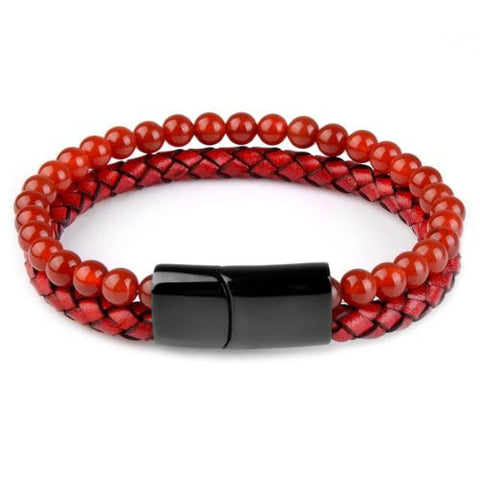Pulseira de Couro Olho de Tigre - Divino Royal