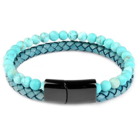 Pulseira de Couro Olho de Tigre - Divino Royal