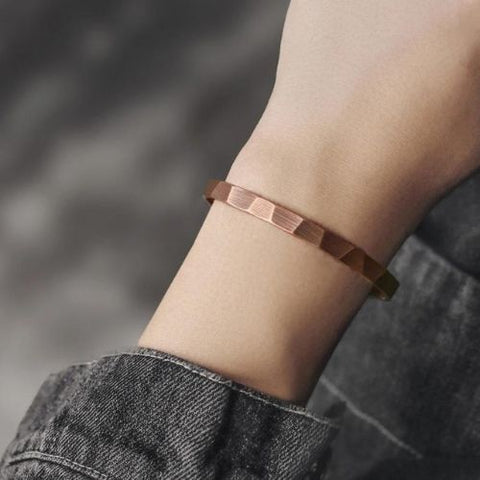 Pulseira Artesanal Cobre Chanfrado - Divino Royal