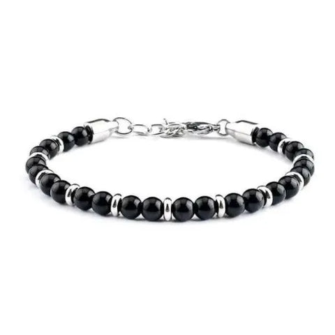 Pulseira Masculina Pedras e Aço - Divino Royal