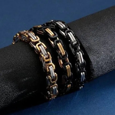 Pulseira Masculina Elos Bizantinos 6mm - Divino Royal