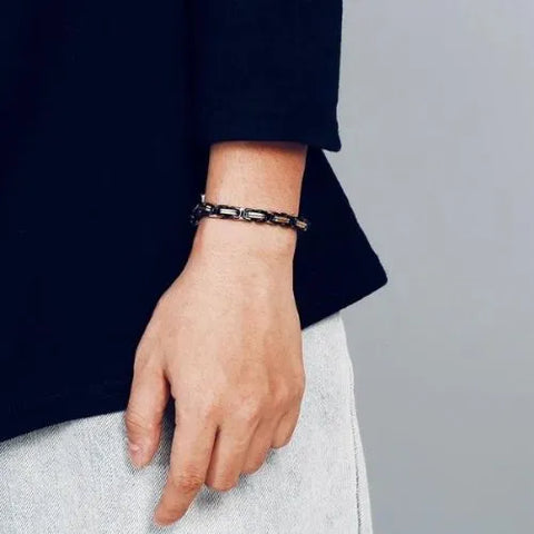 Pulseira Masculina Elos Bizantinos 6mm - Divino Royal
