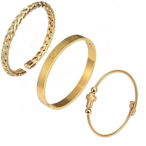 Pulseira Masculina Trio Cross - Divino Royal