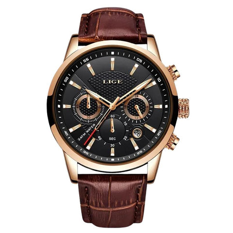Relógio Masculino de Couro Luxury - Divino Royal