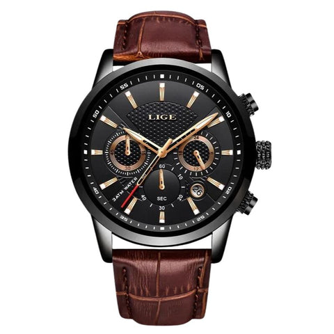 Relógio Masculino de Couro Luxury - Divino Royal