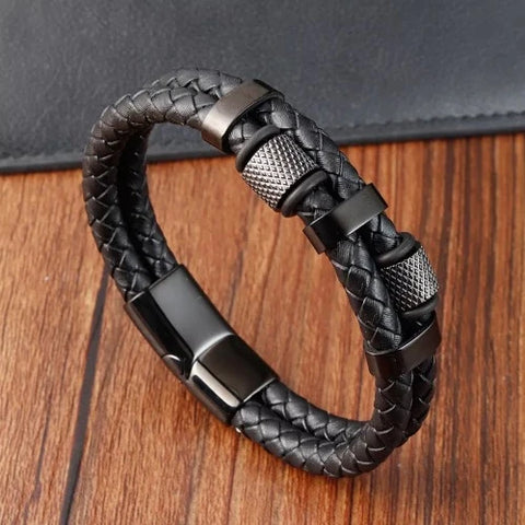 Pulseira Masculina de Couro Signet - Divino Royal
