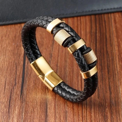 Pulseira Masculina de Couro Signet - Divino Royal