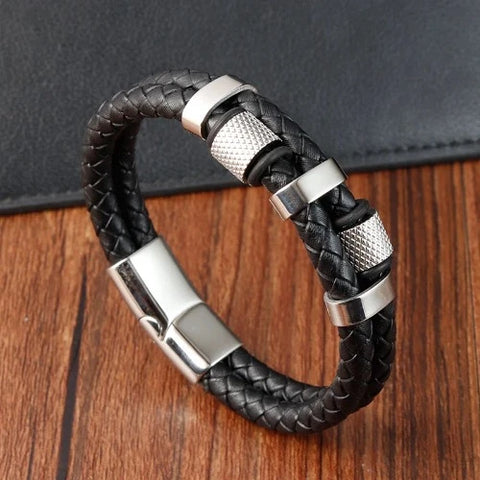 Pulseira Masculina de Couro Signet - Divino Royal