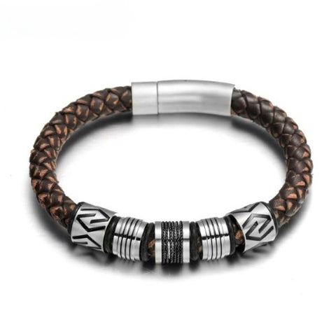 Pulseira Couro Trançado Urban - Divino Royal