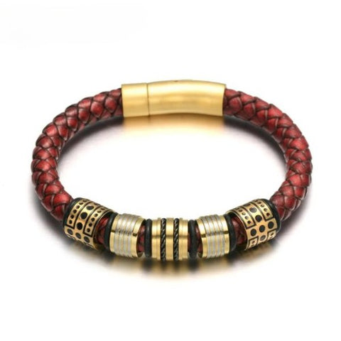 Pulseira Couro Trançado Urban - Divino Royal