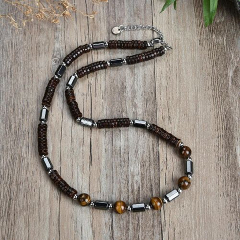 Colar Masculino Pedras Naturais - Divino Royal